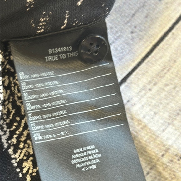 Volcom Sz Large Do Tell Button-Up Black and White Midi Dress • NWT! - Picture 11 of 15